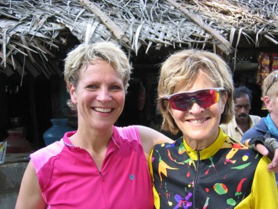 img_0163 "Namaste" Adrienne and Janice in India (Kerala)...I think the day we departed Kodaikanal and met the medicine man who told all our fortunes.