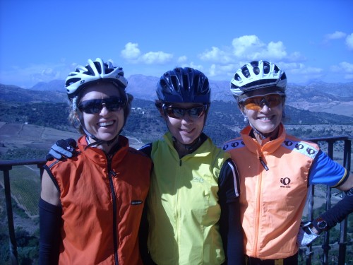 Clara, Alexandra, Janice Tres Amigas! From L to R: Clara, Alexandra, Janice outside Grazalema, Spain in 2010. Clara and Janice now in for Sikkim. Alexandra, it will not be the same without you.