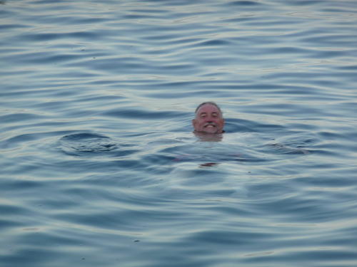 P1030987 Frank looking like he is going under....while smiling!