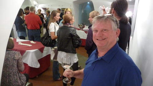 P1040137 Brian at the tasting. They are fun events....and reasonable....5 euros.
