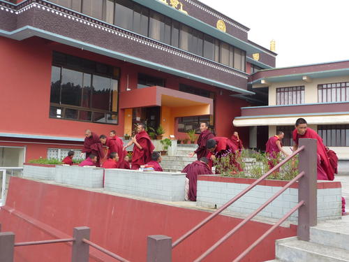 P1040613 Some of the monks...debating.