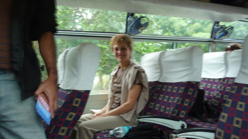 P1040676 Janice on the way to Bagdogra