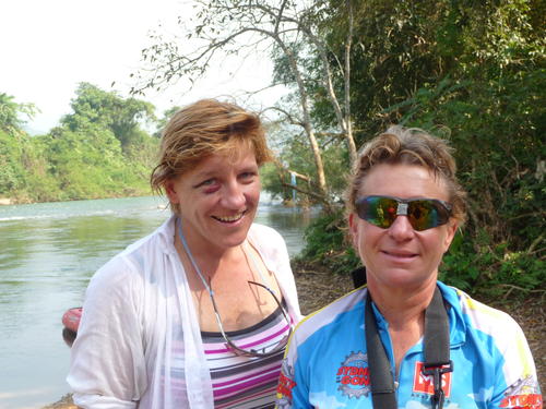 A knock on the head and a bruised shoulder were not going to keep Pip and Louise off the river.