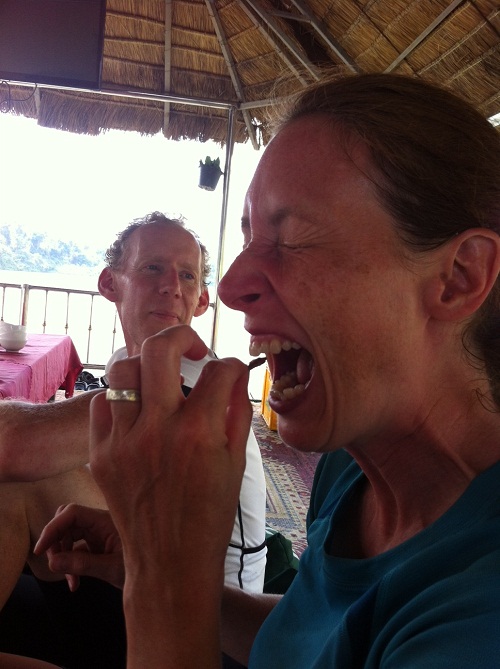 Kim is a doctor.  She knows medicinal value when she meets it.
