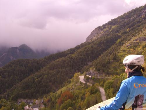 Chantal admiring the view